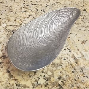 Vintage Pewter Shell Dish Bowl By Pewtarex